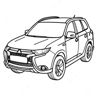 Pagina Da Colorare Del Suv Mitsubishi Outlander 72925-57743