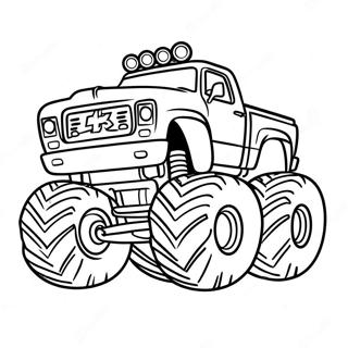 Pagina Del Monster Truck Bigfoot Pagine Da Colorare