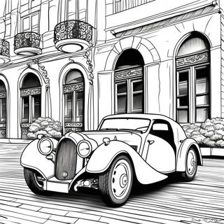 Pagina Da Colorare Auto Bugatti Classica 851-680