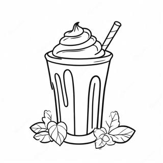 Pagina Da Colorare Milkshake Al Cioccolato Delizioso 8731-6946